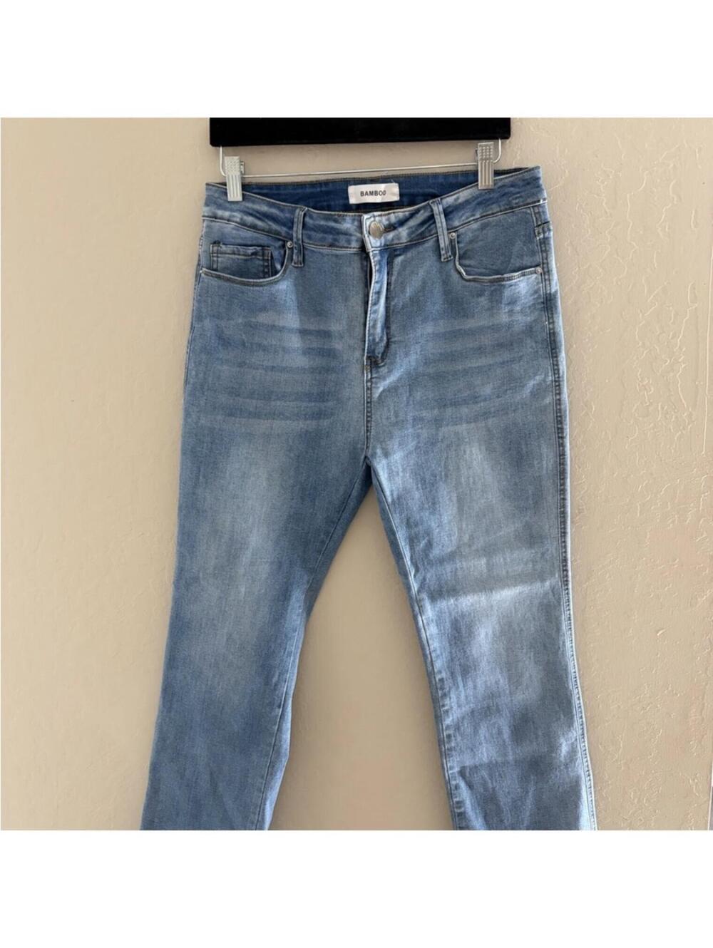 BAMBOO Women's Blue Skinny Jeans
